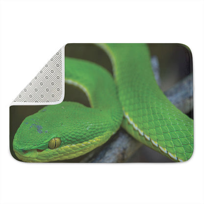 Trimeresurus Albolabris Snake Print Indoor Door Mat