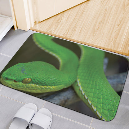 Trimeresurus Albolabris Snake Print Indoor Door Mat