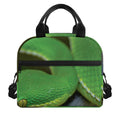 Trimeresurus Albolabris Snake Print Insulated Lunch Bag