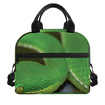 Trimeresurus Albolabris Snake Print Insulated Lunch Bag