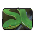 Trimeresurus Albolabris Snake Print Laptop Sleeve