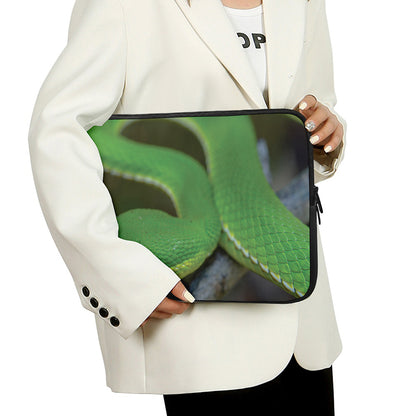 Trimeresurus Albolabris Snake Print Laptop Sleeve