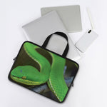 Trimeresurus Albolabris Snake Print Laptop Sleeve With Handle
