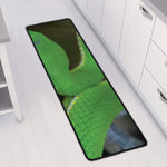 Trimeresurus Albolabris Snake Print Long Kitchen Mat