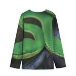 Trimeresurus Albolabris Snake Print Long Sleeve Short Coat