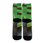 Trimeresurus Albolabris Snake Print Long Socks