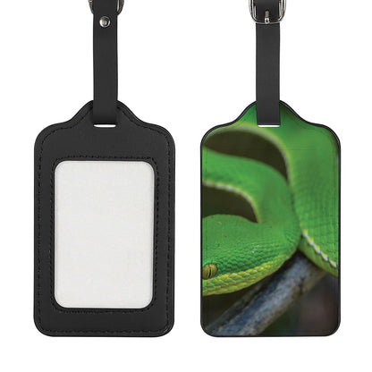 Trimeresurus Albolabris Snake Print Luggage Tag