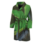 Trimeresurus Albolabris Snake Print Men's Bathrobe