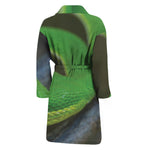 Trimeresurus Albolabris Snake Print Men's Bathrobe