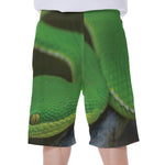Trimeresurus Albolabris Snake Print Men's Beach Shorts