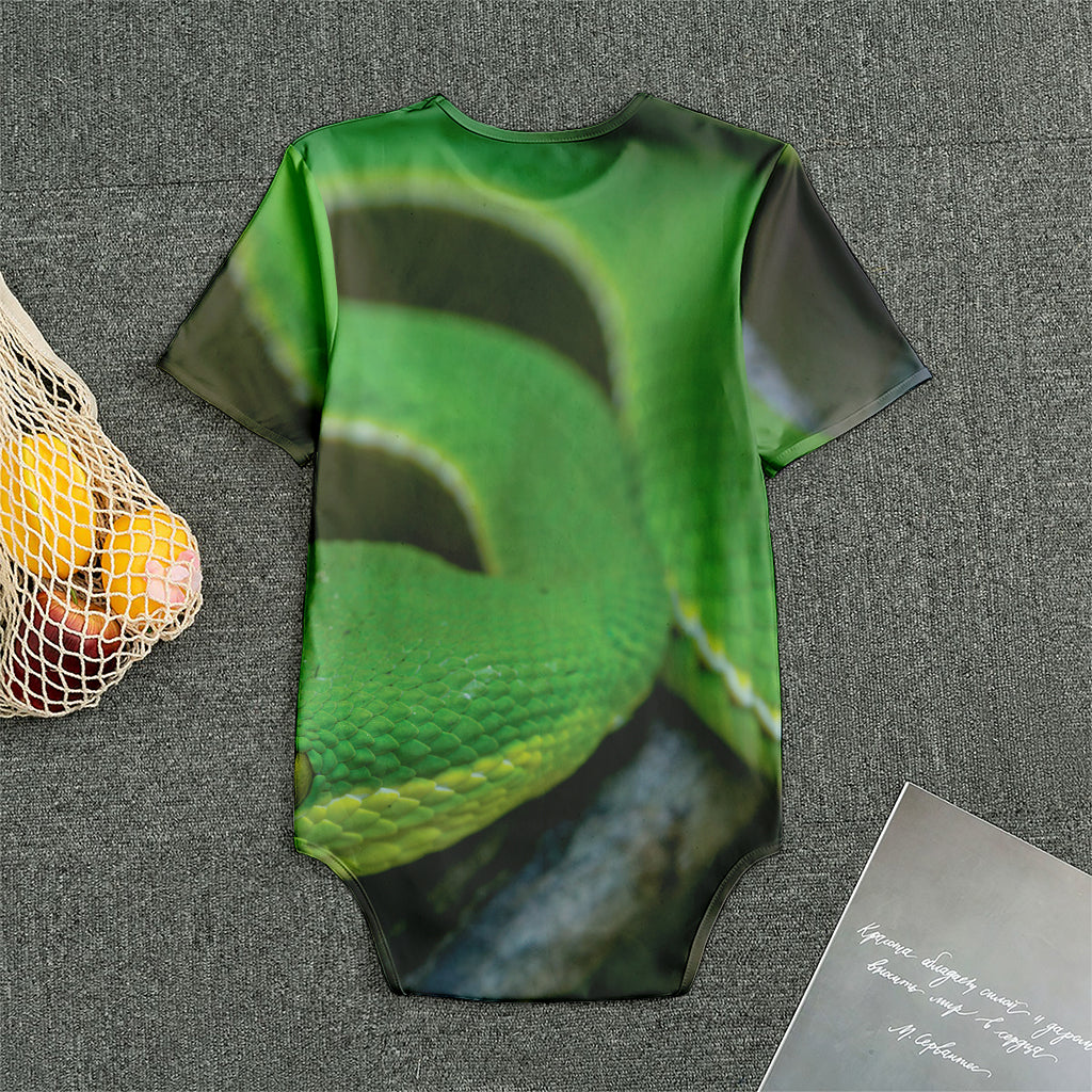 Trimeresurus Albolabris Snake Print Men's Bodysuit