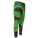 Trimeresurus Albolabris Snake Print Men's Compression Pants