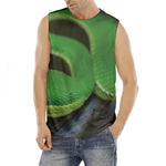 Trimeresurus Albolabris Snake Print Men's Fitness Tank Top
