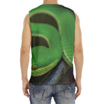 Trimeresurus Albolabris Snake Print Men's Fitness Tank Top