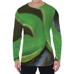 Trimeresurus Albolabris Snake Print Men's Long Sleeve T-Shirt