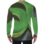 Trimeresurus Albolabris Snake Print Men's Long Sleeve T-Shirt