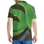 Trimeresurus Albolabris Snake Print Men's Polo Shirt