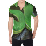 Trimeresurus Albolabris Snake Print Men's Shirt