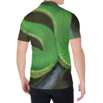 Trimeresurus Albolabris Snake Print Men's Shirt