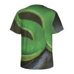 Trimeresurus Albolabris Snake Print Men's Sports T-Shirt