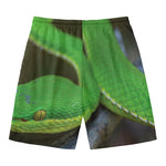 Trimeresurus Albolabris Snake Print Men's Swim Trunks