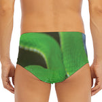 Trimeresurus Albolabris Snake Print Men's Triangle Swim Briefs