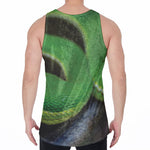 Trimeresurus Albolabris Snake Print Men's Velvet Tank Top