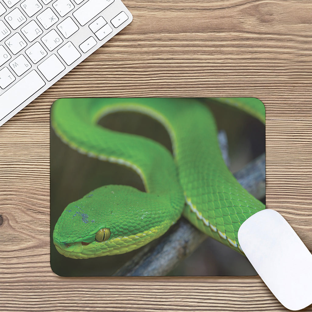 Trimeresurus Albolabris Snake Print Mouse Pad