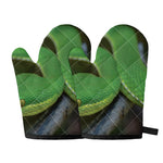 Trimeresurus Albolabris Snake Print Oven Mitts
