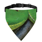 Trimeresurus Albolabris Snake Print Over The Collar Dog Bandana