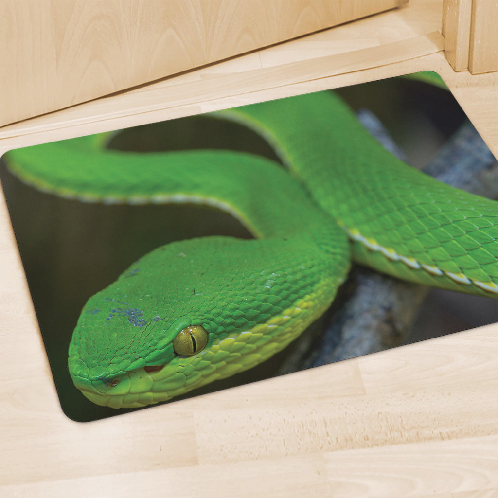 Trimeresurus Albolabris Snake Print Polyester Doormat