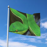 Trimeresurus Albolabris Snake Print Polyester Flag