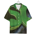 Trimeresurus Albolabris Snake Print Rayon Hawaiian Shirt