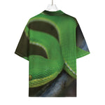 Trimeresurus Albolabris Snake Print Rayon Hawaiian Shirt