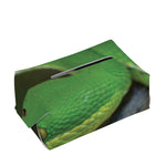 Trimeresurus Albolabris Snake Print Rectangle Tissue Box Cover