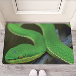 Trimeresurus Albolabris Snake Print Rubber Doormat