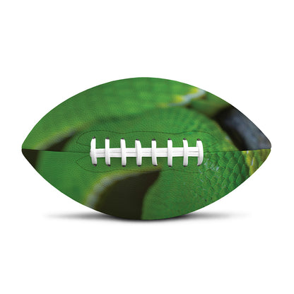 Trimeresurus Albolabris Snake Print Rugby Ball
