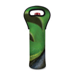 Trimeresurus Albolabris Snake Print Single Neoprene Wine Tote