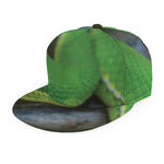 Trimeresurus Albolabris Snake Print Snapback Cap