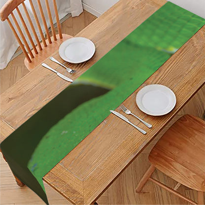 Trimeresurus Albolabris Snake Print Table Runner