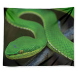 Trimeresurus Albolabris Snake Print Tapestry