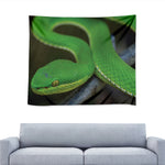 Trimeresurus Albolabris Snake Print Tapestry