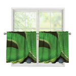 Trimeresurus Albolabris Snake Print Tier Curtains
