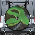 Trimeresurus Albolabris Snake Print Tire Cover With Camera Hole