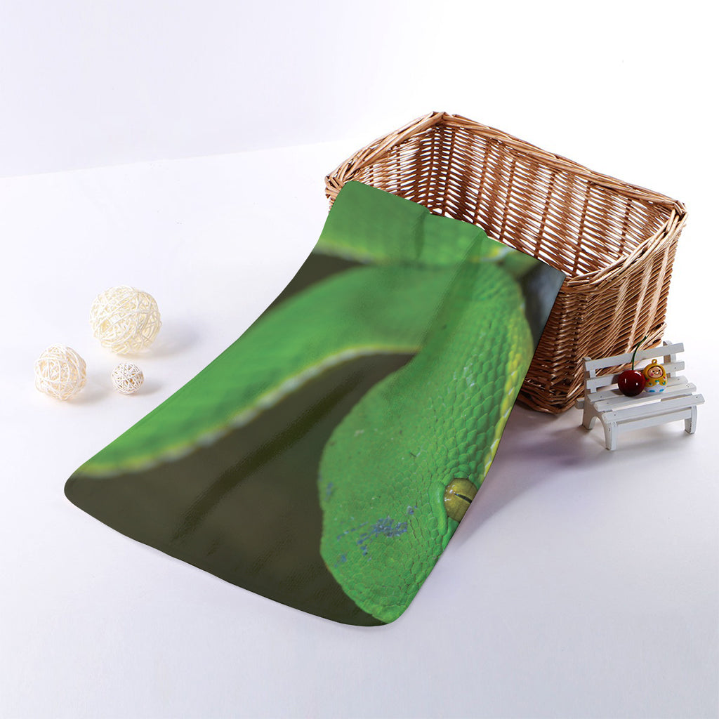 Trimeresurus Albolabris Snake Print Towel