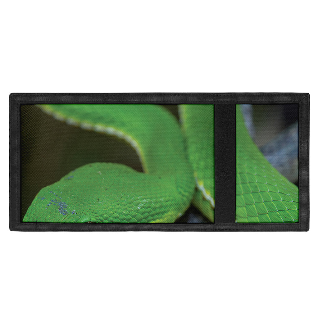 Trimeresurus Albolabris Snake Print Trifold Wallet