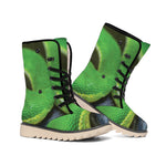 Trimeresurus Albolabris Snake Print Winter Boots