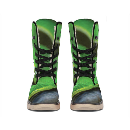Trimeresurus Albolabris Snake Print Winter Boots