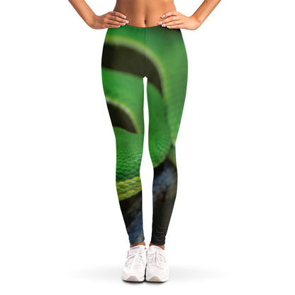 Trimeresurus Albolabris Snake Print Women's Leggings