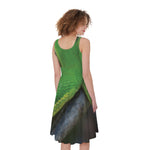 Trimeresurus Albolabris Snake Print Women's Sleeveless Dress